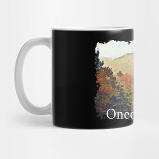 Oneonta NY Adirondack Hill and Valley Mug